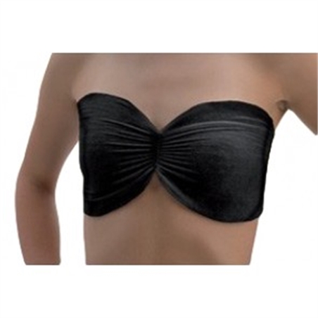 REGGISENO MONOUSO IN TNT NERO CON ELASTICO 100PZ