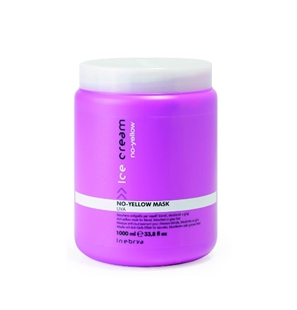 MASCHERA ANTIGIALLO PER CAPELLI BIONDI, DECOLORATI O GRIGI 1000 ML - UVA INEBRYA