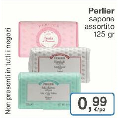 PERLIER SAPONE TAVOLETTA  RICETTE NATURALI DA 125 GR