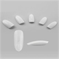 KIT 40 UNGHIA FINTE TONDE + COLLA