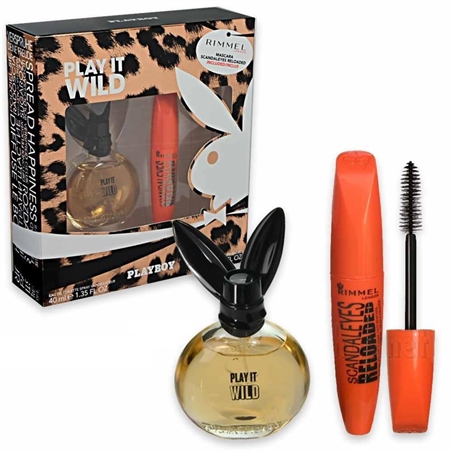 PLAYBOY PLAY IT WILD EDT 40ML + MASCARA