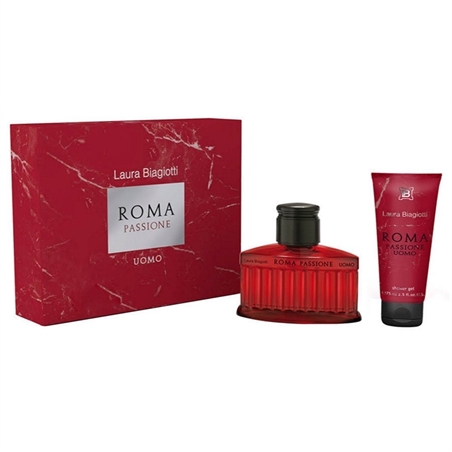 L. BIAGIOTTI ROMA PASSIONE UOMO COFFRET EDT 40ML + S/G 75ML