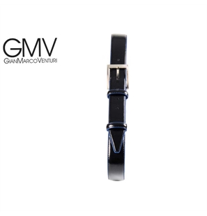 GMV CINTURA UOMO IN PELLE NERA/BLU