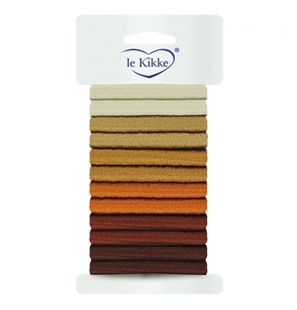 LE KIKKE ELASTICI PER CAPELLI COL. TONI TERRA