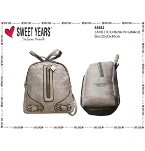 SWEET YEARS ZAINETTO NERO IN PELLE