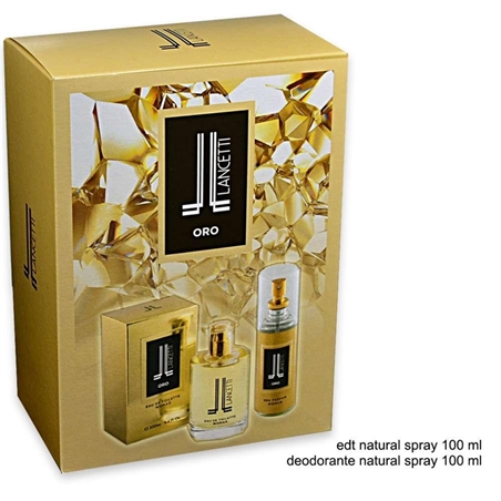 LANCETTI COFFRET ORO SET EDT 100ML + DEO SPRAY 100ML