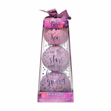 STYLE & GRACE GLITZ E GLAM BATH FRIZZER BOMBE DI SAPONE A PIRAMIDE 3PZ