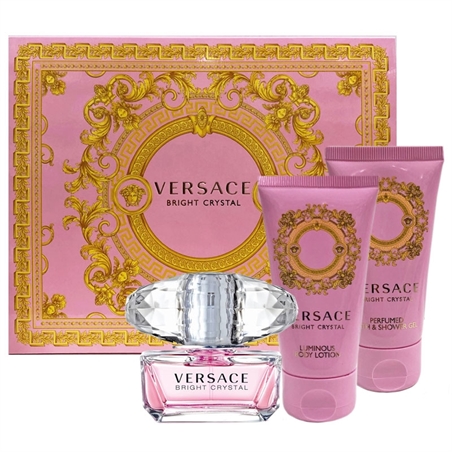 VERSACE COFF. BRIGHT CRYSTAL EDT 50ML+S/G 50ML+B/L 50ML