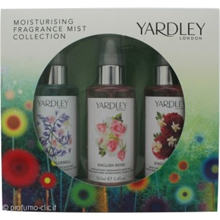 YARDLEY COFFRET SPRAY CORPO IDRATANTI 3 X 100ML