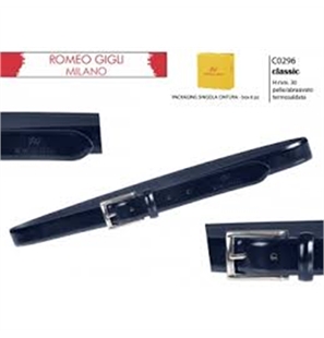 ROMEO GIGLI CINTURA UOMO IN PELLE BLU