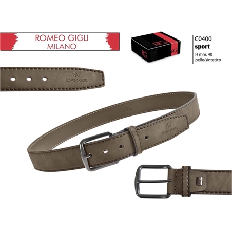 ROMEO GIGLI CINTURA UOMO 110/125 TAUPE