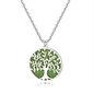 BRAND GIOIELLI COLLANA ALBERO DELLA VITA MEDIO CON GLITTER VERDE SMERALDO BRAND GIOIELLI COLLANA ALBERO DELLA VITA MEDIO CON GLITTER VERDE SMERALDO