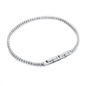 BRAND GIOIELLI BRACCIALE TENNIS CRISTALLI BIANCHI 20CM