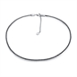 BRAND GIOIELLI COLLANA TENNIS CRISTALLI NERI 2MM