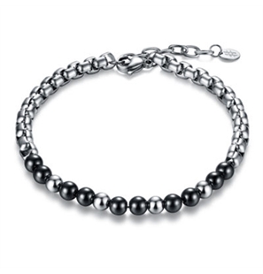 BRAND GIOIELLI BRACCIALE CATENA ROLO' E EMATITE