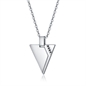 BRAND GIOIELLI COLLANA PENDENTE TRIANGOLO E CRISTALLI