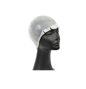 CUFFIA MECHES SILICONE A RETE FLASH L CON UNCINETTO INCLUSO