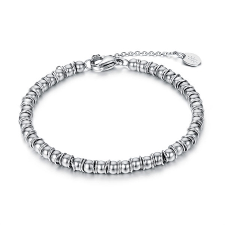 BRAND GIOIELLI OMG BRACCIALE CON SFERE E ANELLINI 4MM
