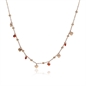BRAND GIOIELLI MOST COLLANA CUORI ROSE' E CRISTALLI ROSSI