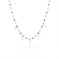 BRAND GIOIELLI COLLANA CON SFERE LUNE ED EMATITE 42+5
