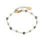 BRAND GIOIELLI BRACCIALE CON SFERE ED EMATITE MISURA FIGLIA COLOR ORO