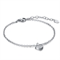 BRAND GIOIELLI LA JOLIE BRACCIALE IN ACCIAIO CON CUORE PENDENTE