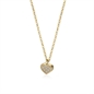 BRAND GIOIELLI LA JOLIE COLLANA CON CUORE PENDENTE IN ACCIAIO PVD ORO BRAND GIOIELLI LA JOLIE COLLANA CON CUORE PENDENTE IN ACCIAIO PVD ORO