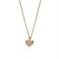 BRAND GIOIELLI LA JOLIE COLLANA CON CUORE PENDENTE IN ACCIAIO PVD ROSE' BRAND GIOIELLI LA JOLIE COLLANA CON CUORE PENDENTE IN ACCIAIO PVD ROSE'