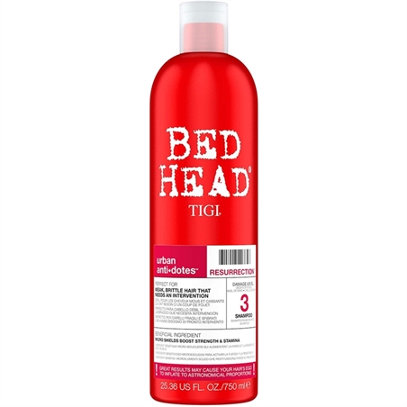 TIGI BED HEAD URBAN ANTIDOTES RESURRECTION SHAMPOO PER CAPELLI FRAGILI E SFIBRATI N. 3 750ML