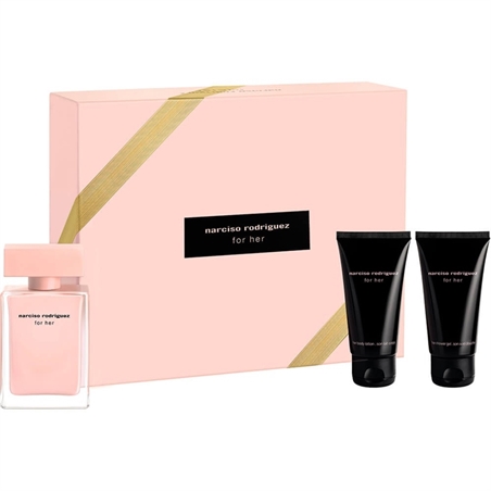 NARCISO RODRIGUEZ COFFRET FOR HER EDP 50 ML+ B/L E S/G 50ML