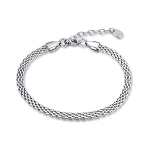 BRAND GIOIELLI POISON BRACCIALE CATENA MESH IN ACCIAIO