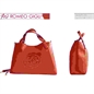ROMEO GIGLI BORSA IN ECOPELLE MOD. EUROPA COLOR ROSSO RUBINO
