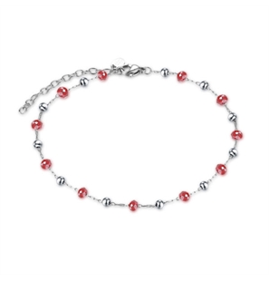 BRAND GIOIELLI SUMMER VIBES CAVIGLIERA CON CRISTALLI ROSSI ED EMATITE