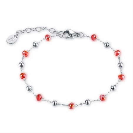 BRAND GIOIELLI SUMMER VIBES BRACCIALE CON CRISTALLI ROSSI