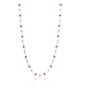 BRAND GIOIELLI SUMMER VIBES COLLANA CON CRISTALLI ROSSI