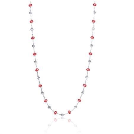 BRAND GIOIELLI SUMMER VIBES COLLANA CON CRISTALLI ROSSI