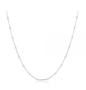 BRAND GIOIELLI PERLE DI LUNA COLLANA IN MADREPERLA E SFERE ALTERNATE PVD ORO - 14NK008G - 14NK008G
