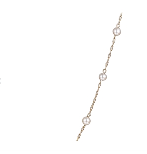 BRAND GIOIELLI PERLE DI LUNA COLLANA IN MADREPERLA E SFERE ALTERNATE PVD ORO