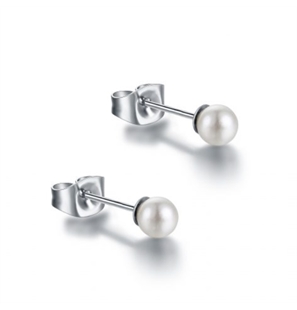 BRAND GIOIELLI PERLE DI LUNA ORECCHINI LOBO IN MADREPERLA 3MM - 14ER013 - 14ER013