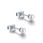BRAND GIOIELLI PERLE DI LUNA ORECCHINI LOBO IN MADREPERLA 3MM