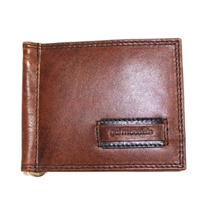Portafoglio Uomo Vera Pelle Con Ferretto Per Banconote Per Carte Credito Marrone - 8034011011399 - 8034011011399
