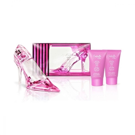 DISNEY CINDERELLA SLIPPER PINK EDP 60ML + BL 75ML + SG 75ML