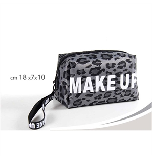 POCHETTE MAKE-UP GRIGIO 18X7X10