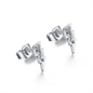 BRAND GIOIELLI SHINE ORECCHINI FULMINE CON CRISTALLI BIANCHI