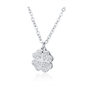 BRAND GIOIELLI SHINE COLLANA QUADRIFOGLIO CON CRISTALLI BIANCHI