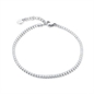 BRAND GIOIELLI EMPIRE BRACCIALE TENNIS 2MM BIANCO