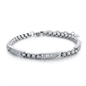 BRAND GIOIELLI EMPIRE BRACCIALE ACCIAIO CON INSERTI DI CRISTALLI BIANCHI BRAND GIOIELLI EMPIRE BRACCIALE ACCIAIO CON INSERTI DI CRISTALLI BIANCHI