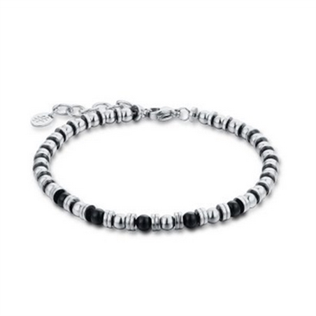 BRAND GIOIELLI EMPIRE BRACCIALE EMATITE E AGATA NERA