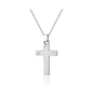BRAND GIOIELLI EMPIRE COLLANA CROCE CON CRISTALLI BIANCHI
