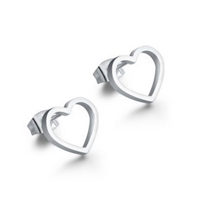 BRAND GIOIELLI GOOD FEELING ORECCHII CON CUORE VUOTO PICCOLO A LOBO